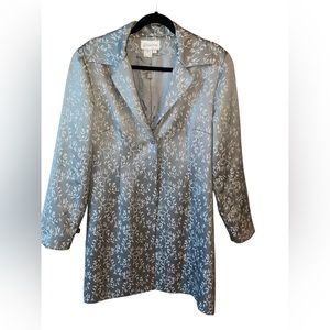 Gantos Shimmer Floral Vintage Size 10 Trench coat